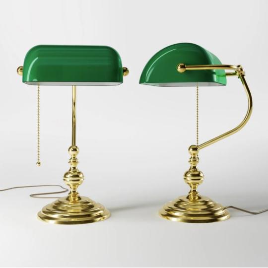 arany dolgozoszoba bankar lampa klasszikus vintage asztali lampa zold uvegburas konyvtar keresztapa elegans polgari lampa.jpg